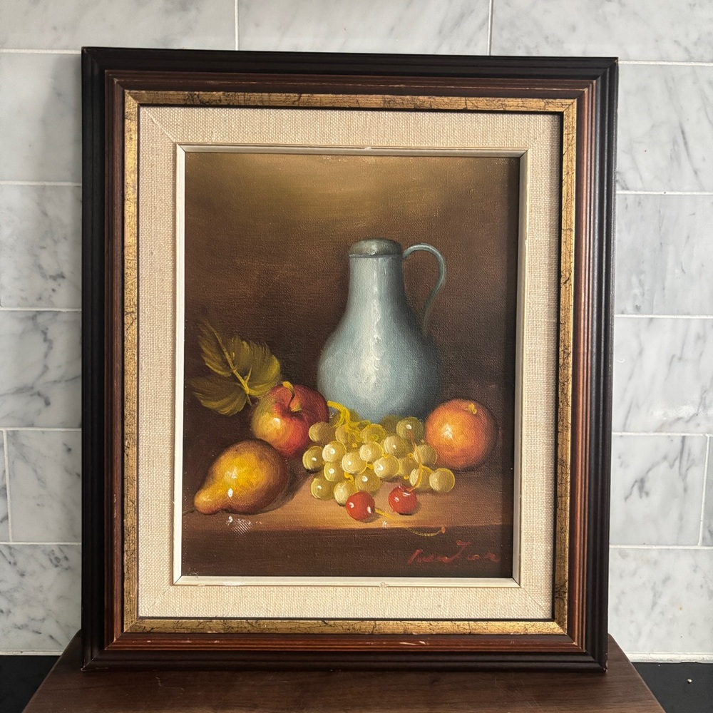 Vintage Framed and Signed Original Still Life Painting